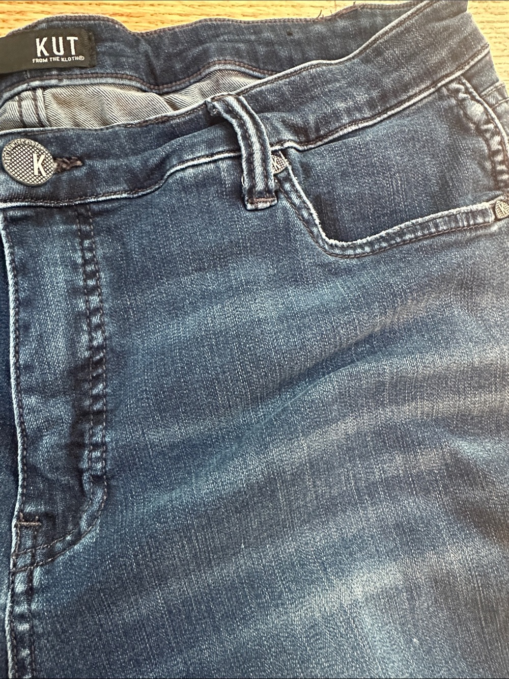 Kut from the Kloth Dark Blue Cropped Skinny Jeans - Picture 3 of 6